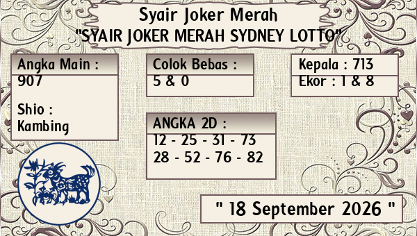 Prediksi Sydney Lotto