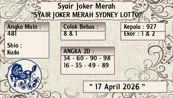 Syair Sydney Lotto